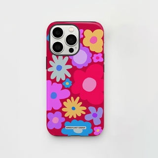 Abstract Bloom - Burgundy Phone Case