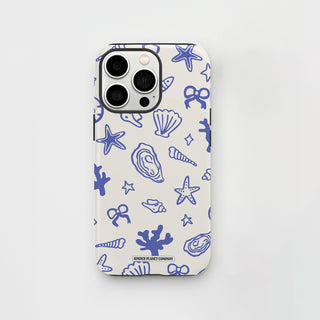 Coastal Shells Doodle Phone Case