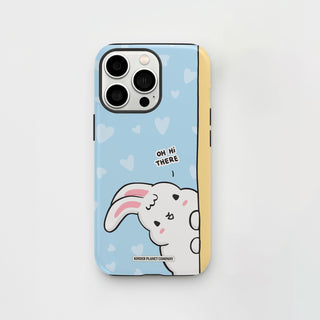 Oh Hi There Blue Bunny Phone Case