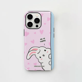 Oh Hi There Pink Bunny Phone Case