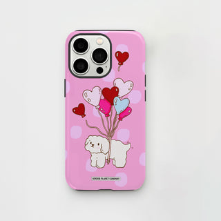 Floating On Love - Dark Pink Phone Case