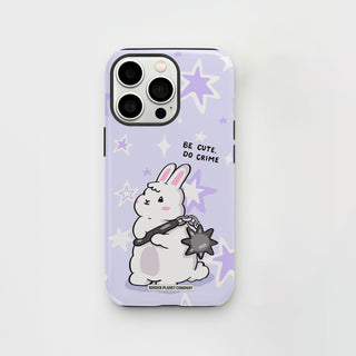 Be Cute Do Crime Bunny Phone Case