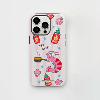 Yes Chef Pink Shrimp Phone Case