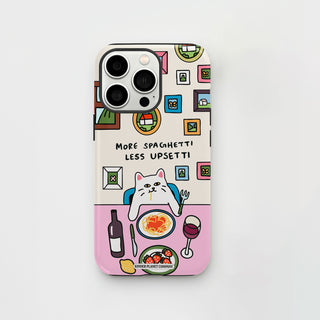 Spaghetti Upsetti Cat Phone Case
