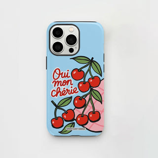 Oui Mon Cherie Blue Phone Case