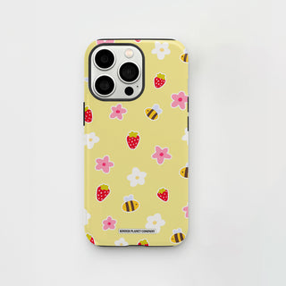 Minimal Summer Vibes Yellow Phone Case