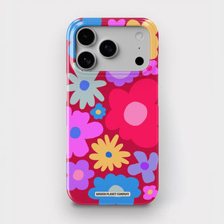 Abstract Bloom - Burgundy Snap Phone Case