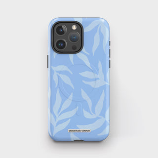 Blue Leaves Abstract Tough Magsafe Phone Case