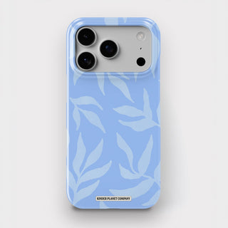 Blue Leaves Abstract Snap Phone Case