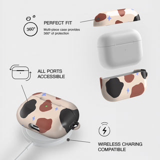 Be Weird, Who Cares Cow AirPods Case