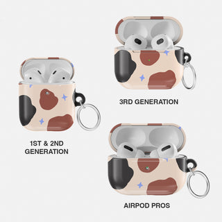 Be Weird, Who Cares Cow AirPods Case