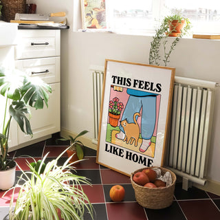 This Feels Like Home Cat Print