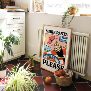 'More Pasta Please' Print