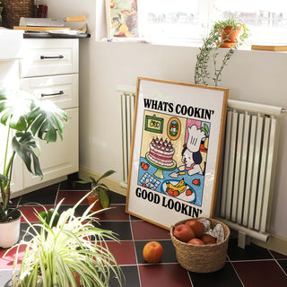 'Whats Cookin Good Lookin' Dog Print