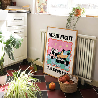 'Sushi Night Table For Two' Print