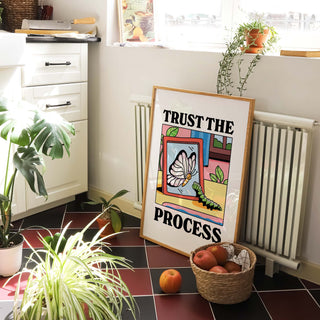 Trust the Process Affirmation Butterfly Print