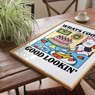 'Whats Cookin Good Lookin' Dog Print