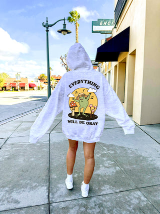 'Everything will be Okay' Frog Hoodie