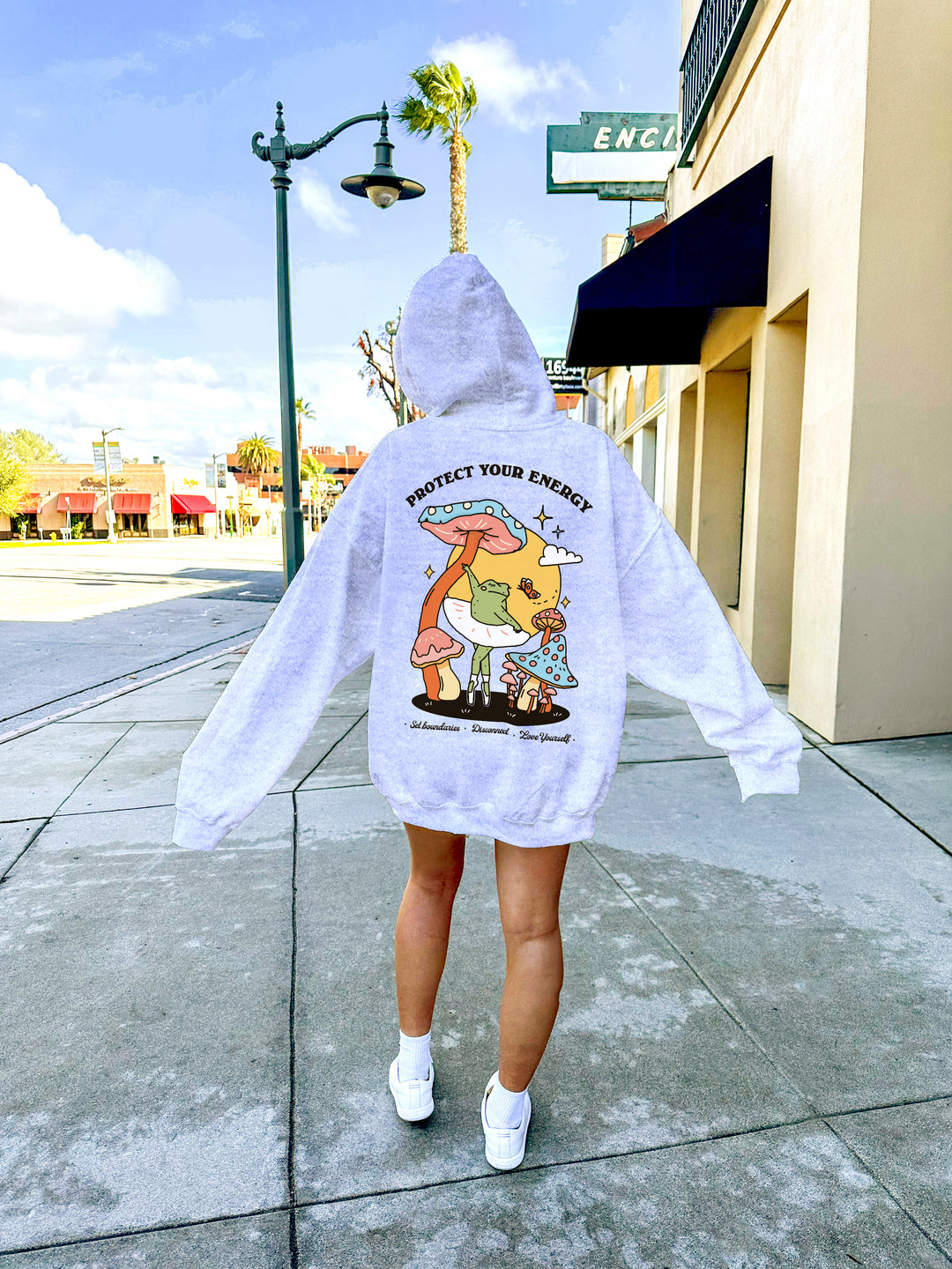 'Protect your Energy' Frog Hoodie