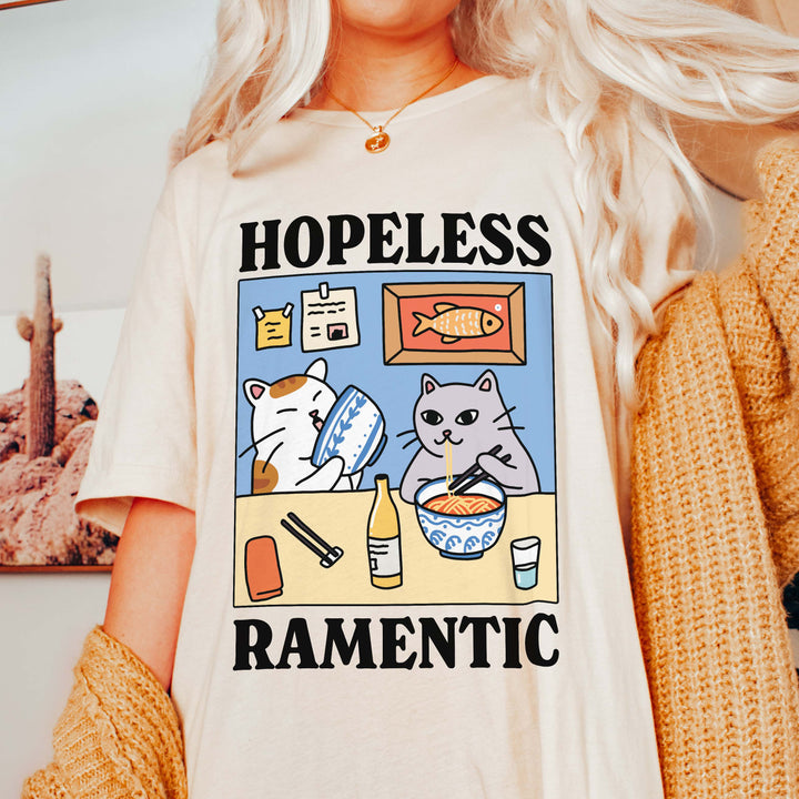 'Hopeless Ramentic' Cat Tshirt