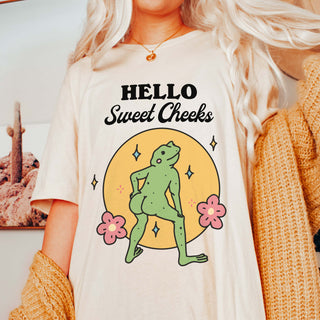 'Hello Sweet Cheeks' Frog Tshirt