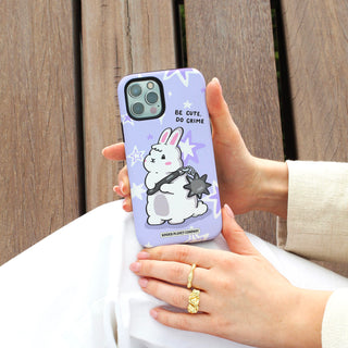 Be Cute Do Crime Bunny Phone Case