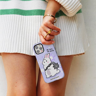 Be Cute Do Crime Bunny Phone Case