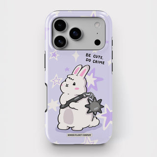 Be Cute Do Crime Bunny Tough Phone Case
