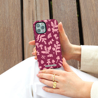 Burgundy Florals Phone Case