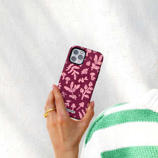 Burgundy Florals Phone Case