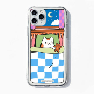 Sleeping Cat Clear Phone Case