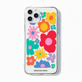 Funky Floral Clear Phone Case