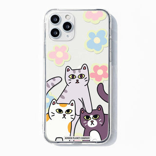 Cute Cats Clear Phone Case