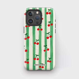 Cherry Stripe Tough Magsafe Phone Case