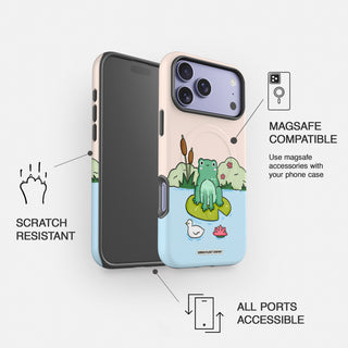 Sitting Pretty Frog Magsafe Tough Phone Case