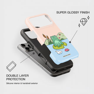 Sitting Pretty Frog Tough Phone Case