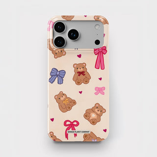 Cosy Girl Bears & Bows Snap Phone Case