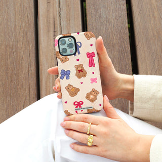 Cosy Girl Bears & Bows Phone Case