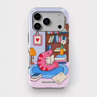 Cosy Book Nook Shrimp Tough Phone Case