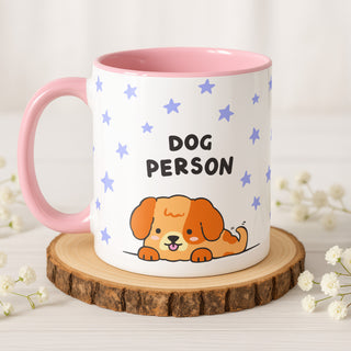 'Dog Person' Accent Mug