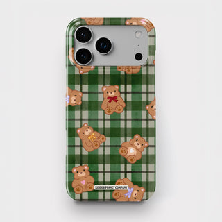 Evergreen Tartan Teddies Snap Phone Case