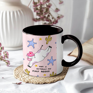 First Rodeo Cow Mug