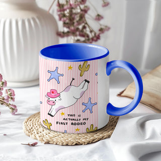 First Rodeo Cow Mug
