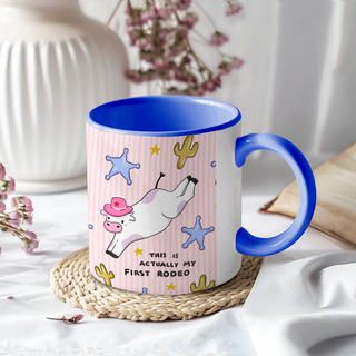 First Rodeo Cow Mug