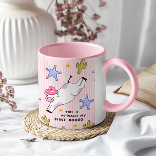 First Rodeo Cow Mug