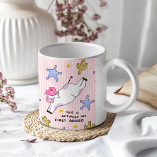 First Rodeo Cow Mug