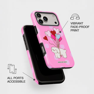 Floating On Love - Dark Pink Tough Phone Case