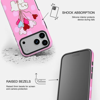 Floating On Love - Dark Pink Tough Phone Case