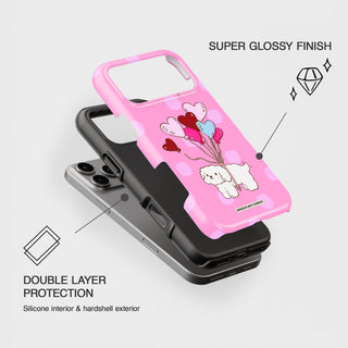Floating On Love - Dark Pink Tough Phone Case