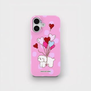 Floating On Love - Dark Pink Snap Case